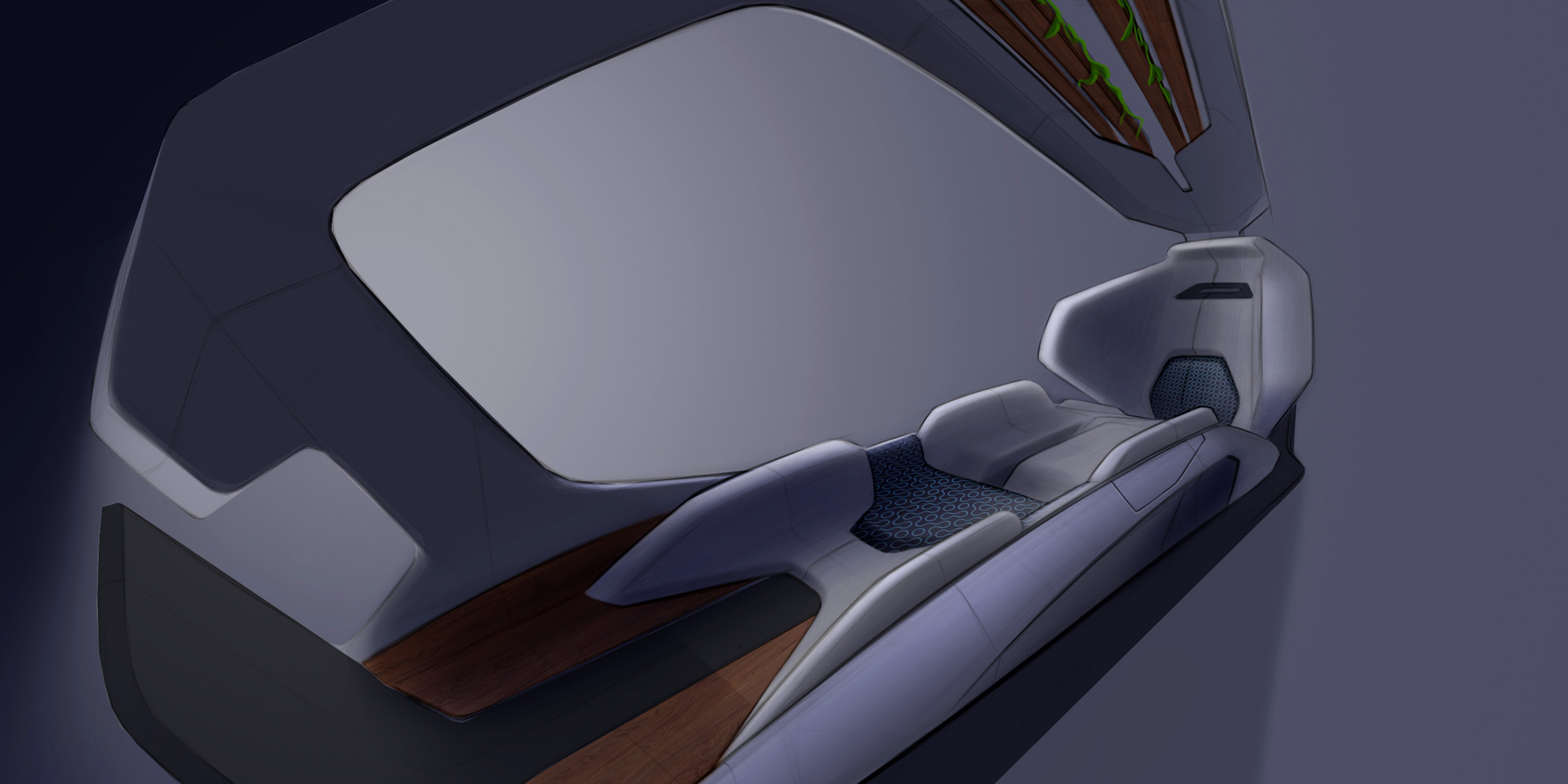Automotive interior sketch